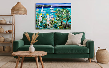 Sunlit Tides & Cockatoo Skies - 1.2x840