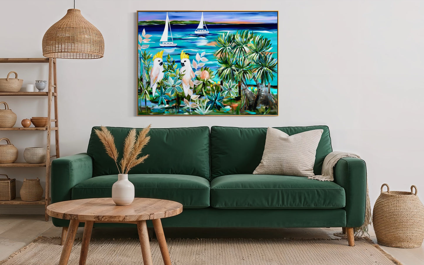 Sunlit Tides & Cockatoo Skies - 1.2x840