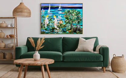 Sunlit Tides & Cockatoo Skies - 1.2x840