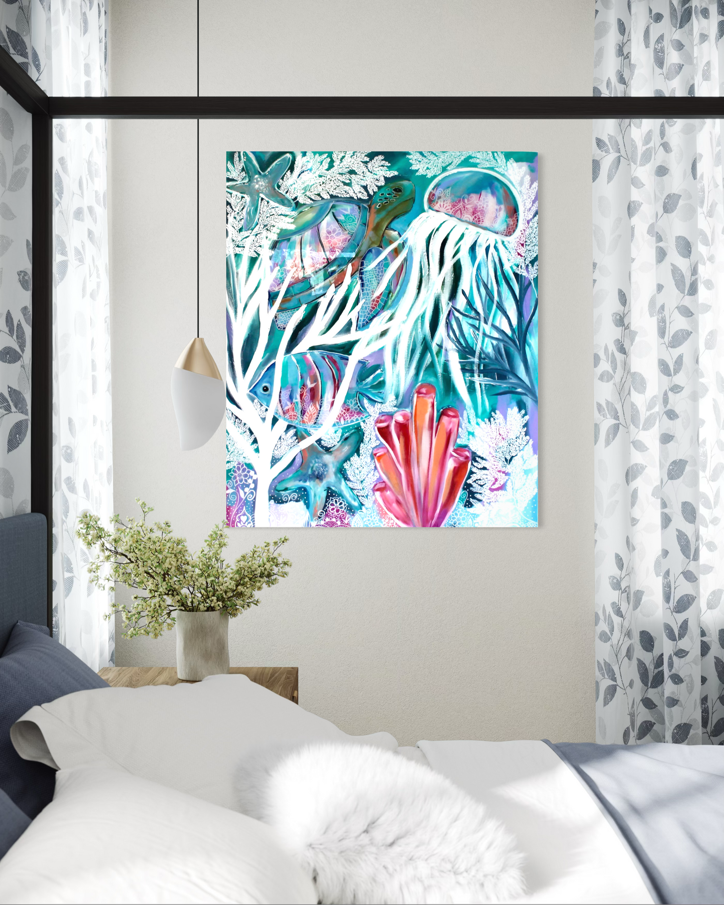 Coral Drift Mandala