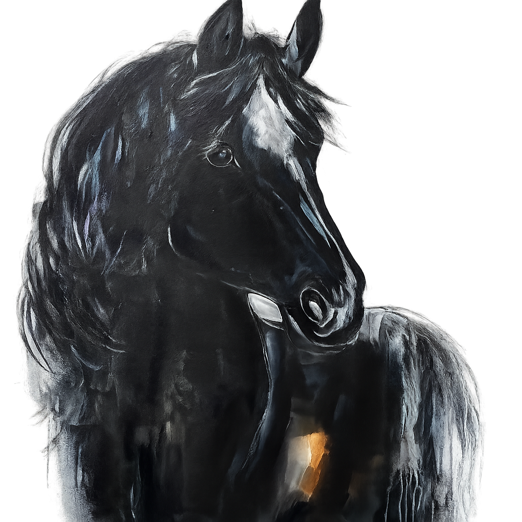 Black Stallion untamed beauty - 900 x 1m - Original Artwork - Available by Commission