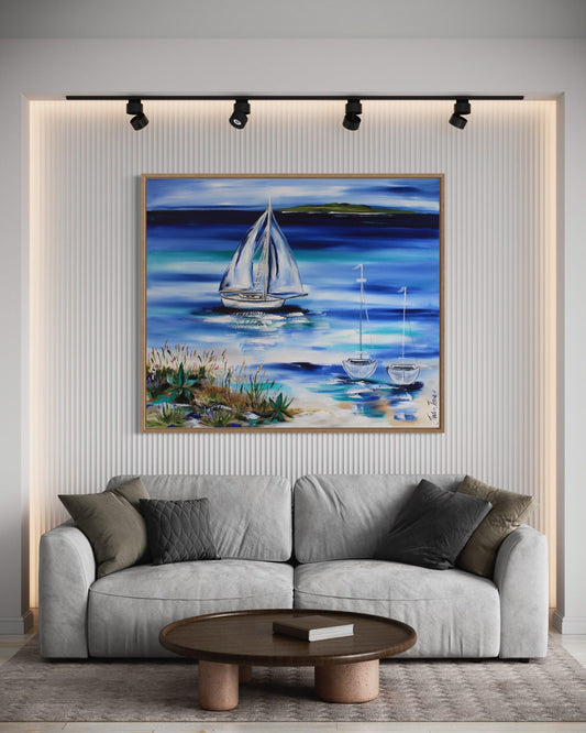 Beach Vibes - Azure Escape - Julia Jones Art