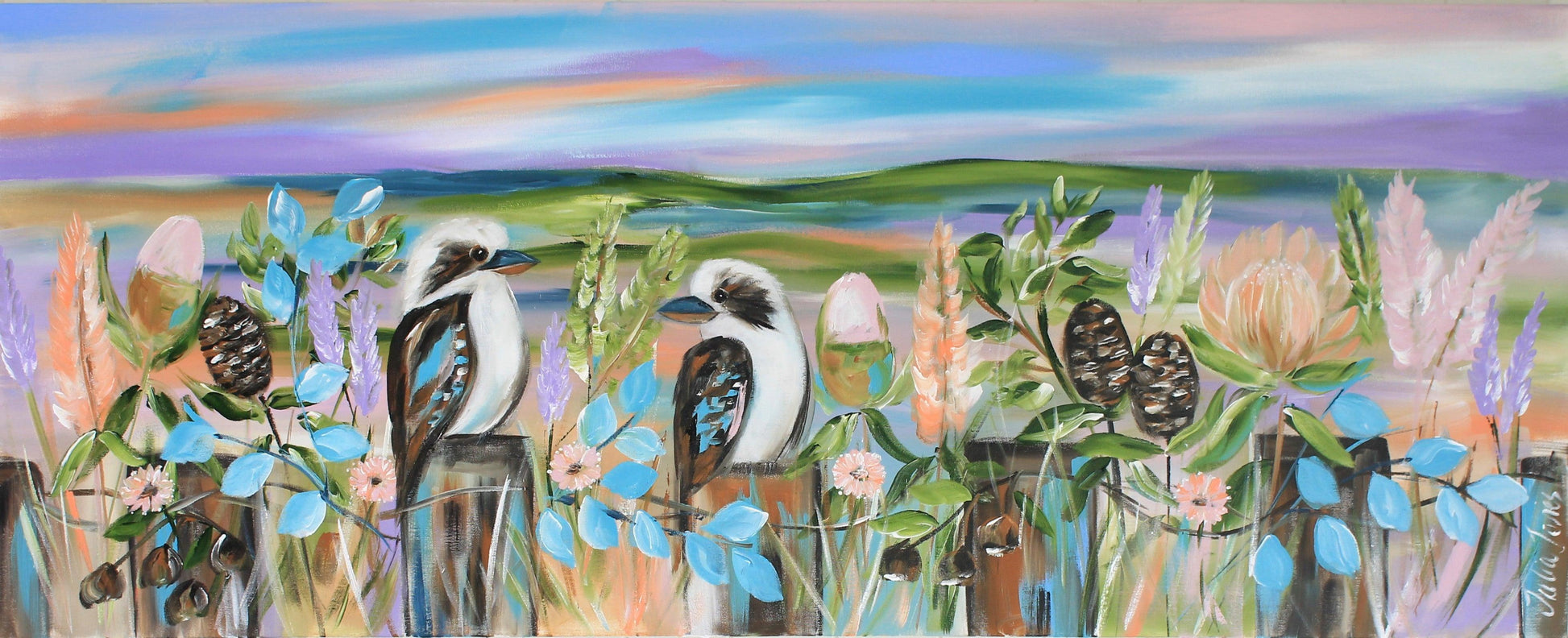 Country Harmony: Kookaburras song - Julia Jones Art