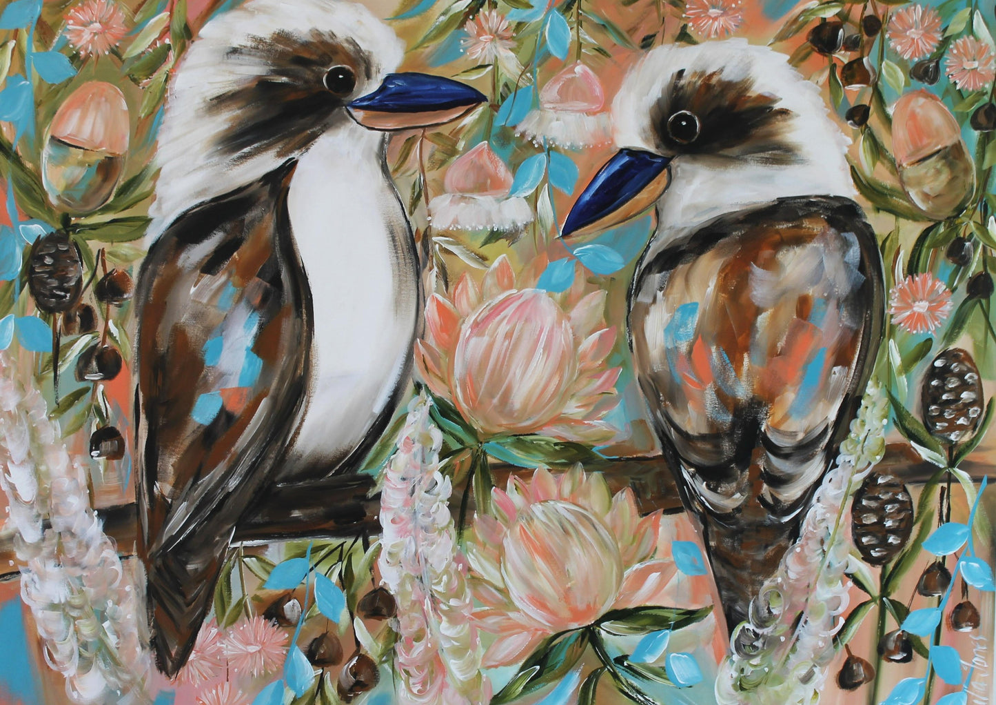 Kookaburra Companions – A3 Art Print