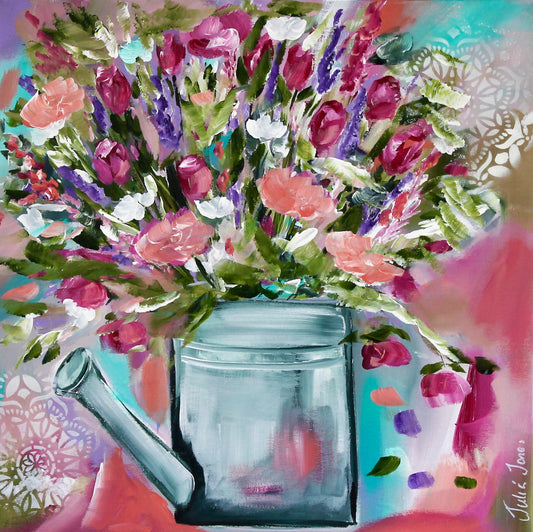 Pastel Bloom Can - 50 x 50 cm