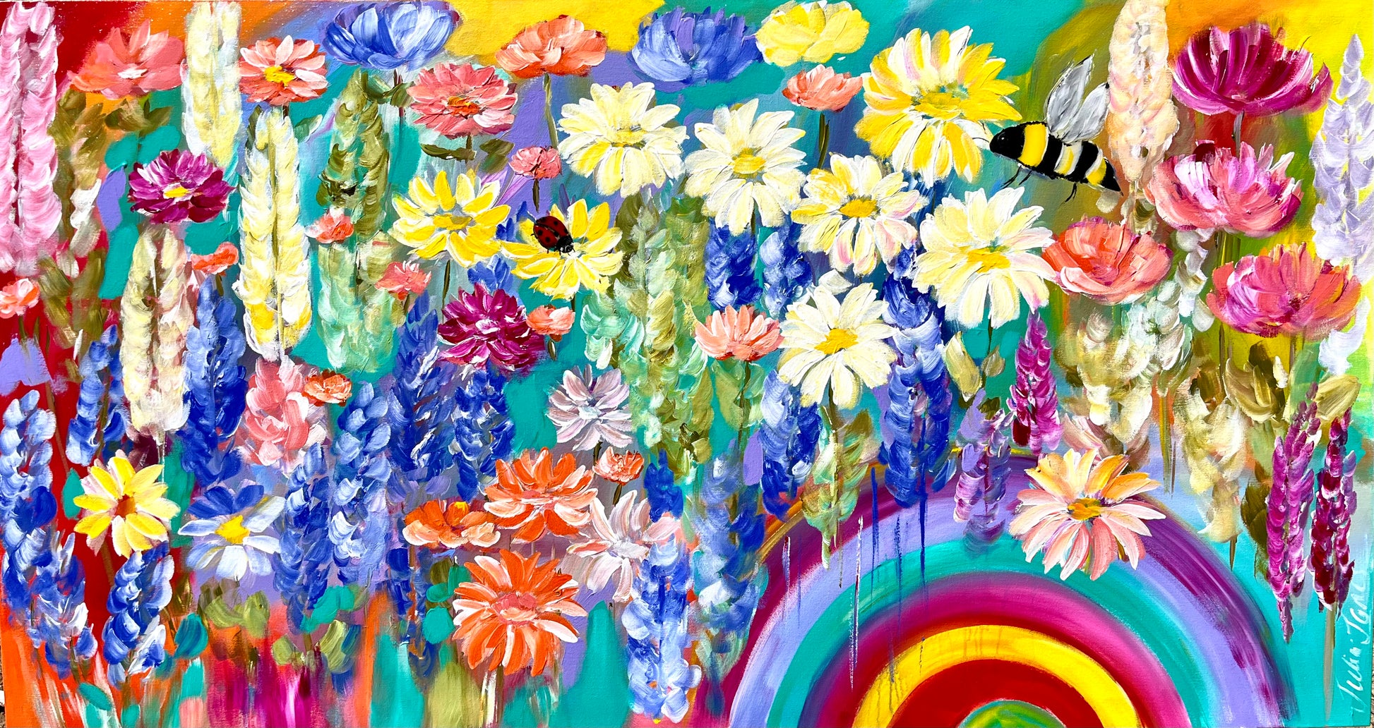 Flora - Colours of the Rainbow - Julia Jones Art