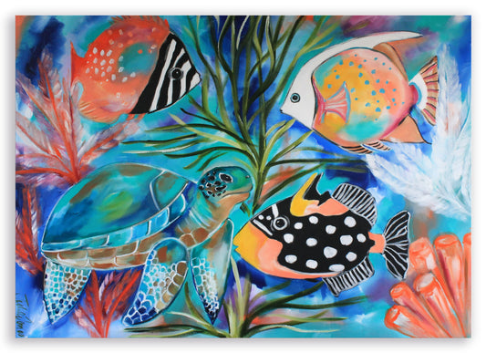 Underwater Wonders – A3 Art Print
