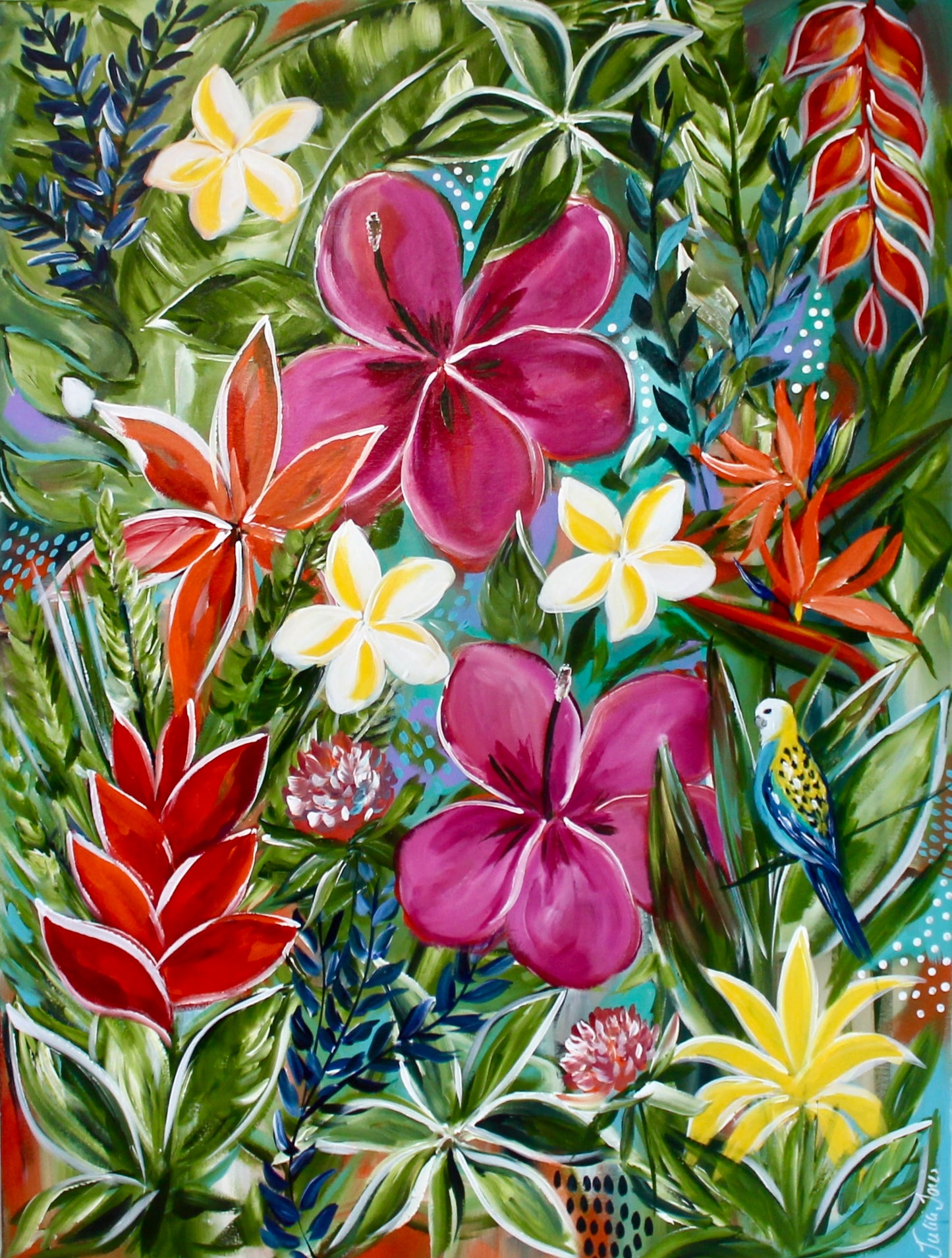 Tropical Bloom Symphony - 1.2x900