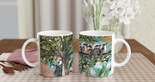 Whispers in the Canopy Mug – A Chorus of Kookaburras