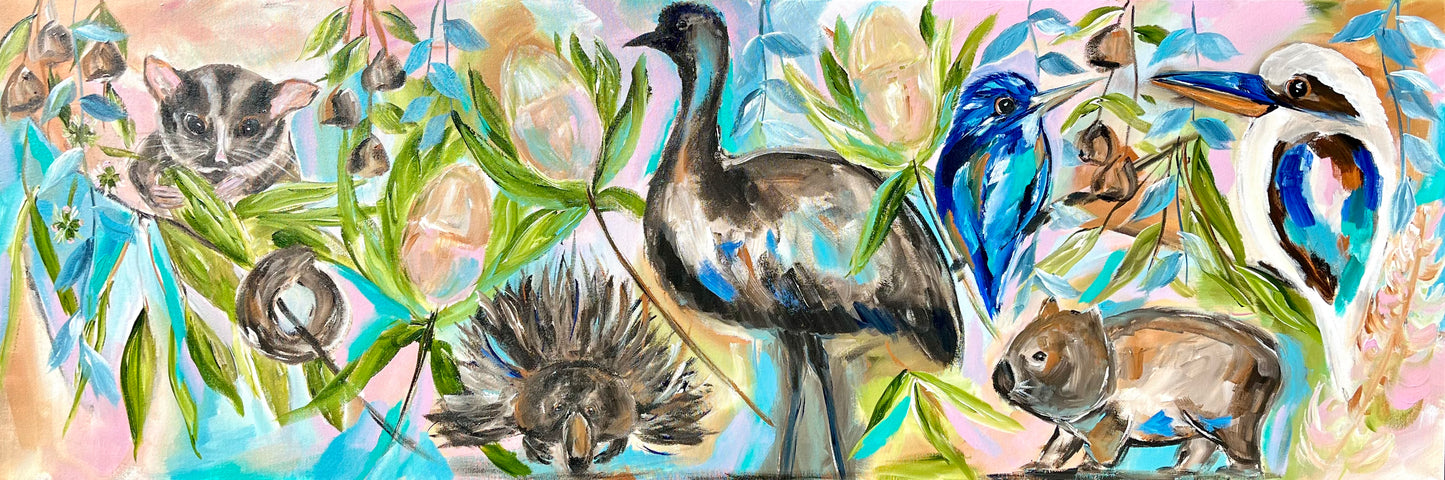 Wildlife Symphony - 1.5x500 - Original Artwork - Available by Commission
