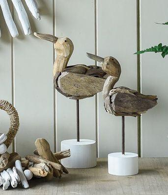 Homewares- Driftwood Shorebird Small - Julia Jones Art