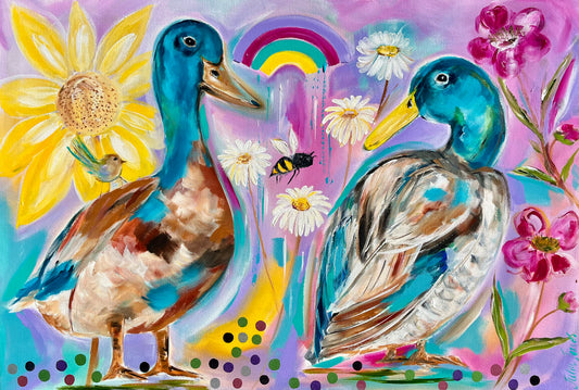 Animals - Duck Love - Julia Jones Art