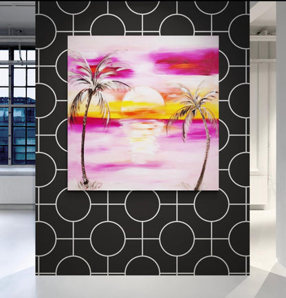 Beach vibes - Watch the Sunset - Julia Jones Art