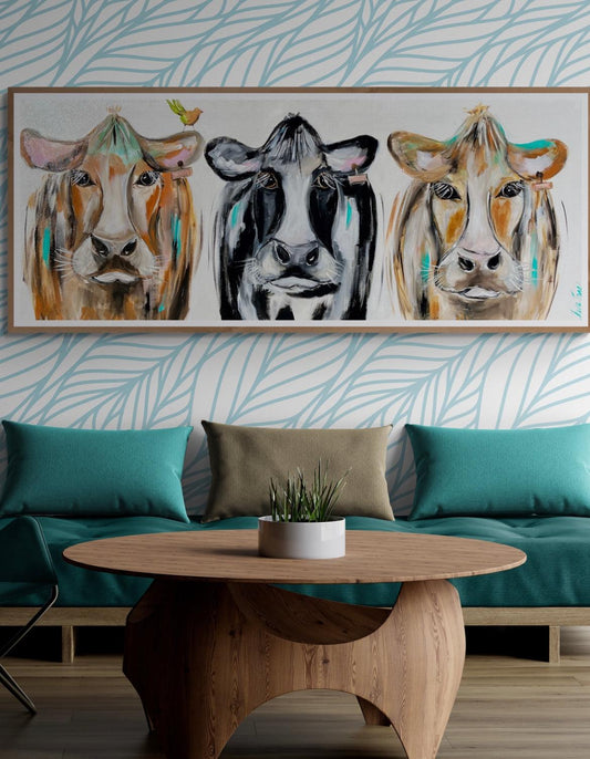Country - Cows in the paddock - Julia Jones Art