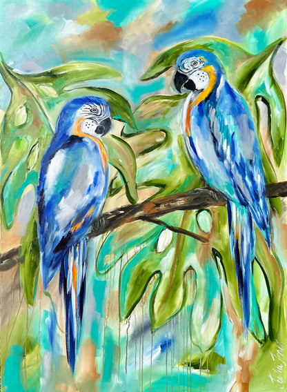 Birds - Enchanting Macaws - Julia Jones Art