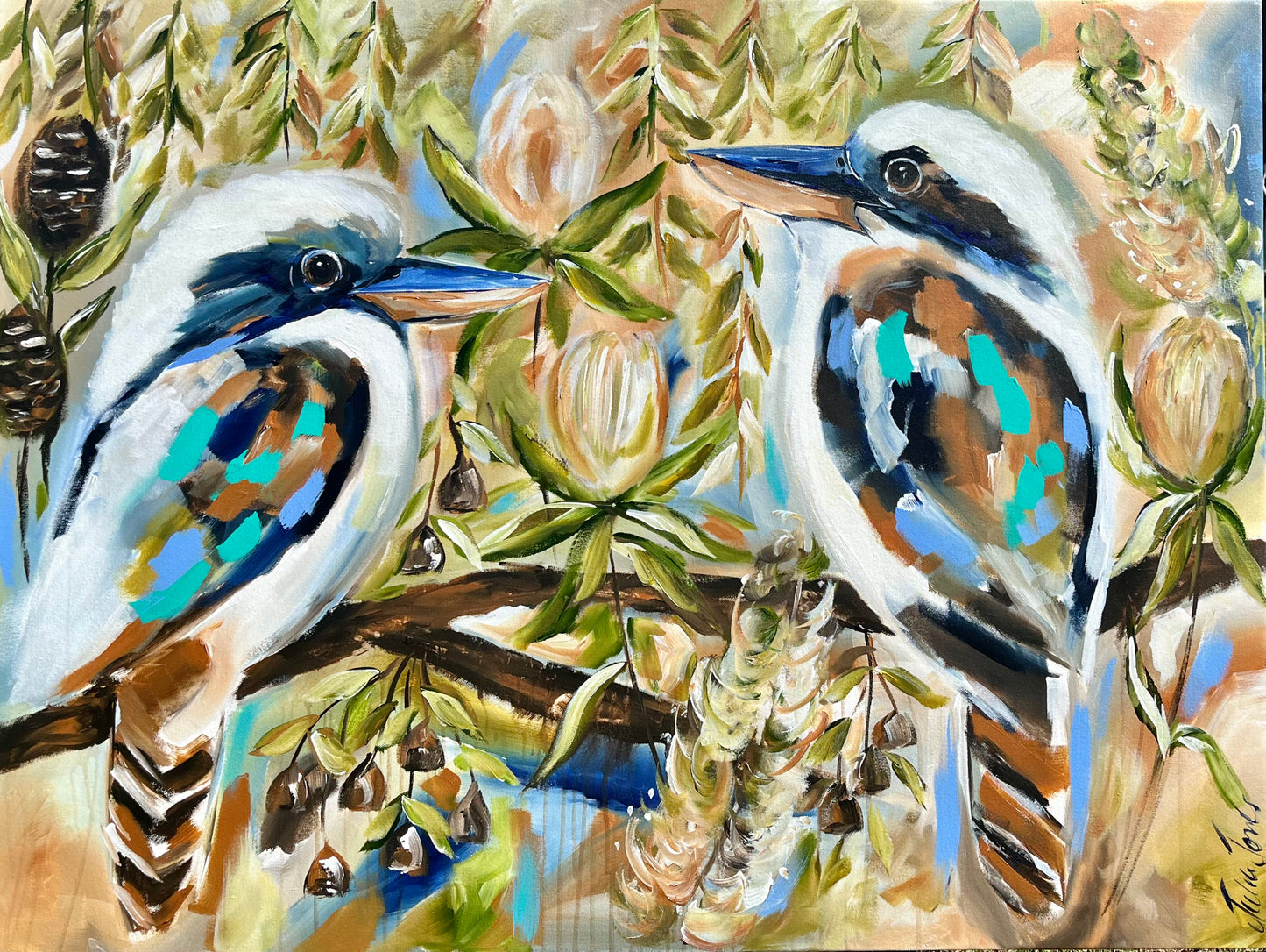 When the Kookaburra sings - 1.2x900 - Original Artwork available by commission
