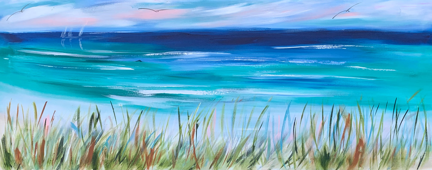 Coastal cooling Breezes - 1.5x600 - Original Artwork - Available by Commission