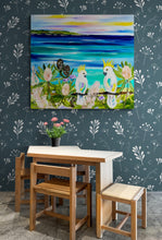 Load image into Gallery viewer, Cockatoos at Sunset  - 1.1x1m - Original Artwork available by commission
