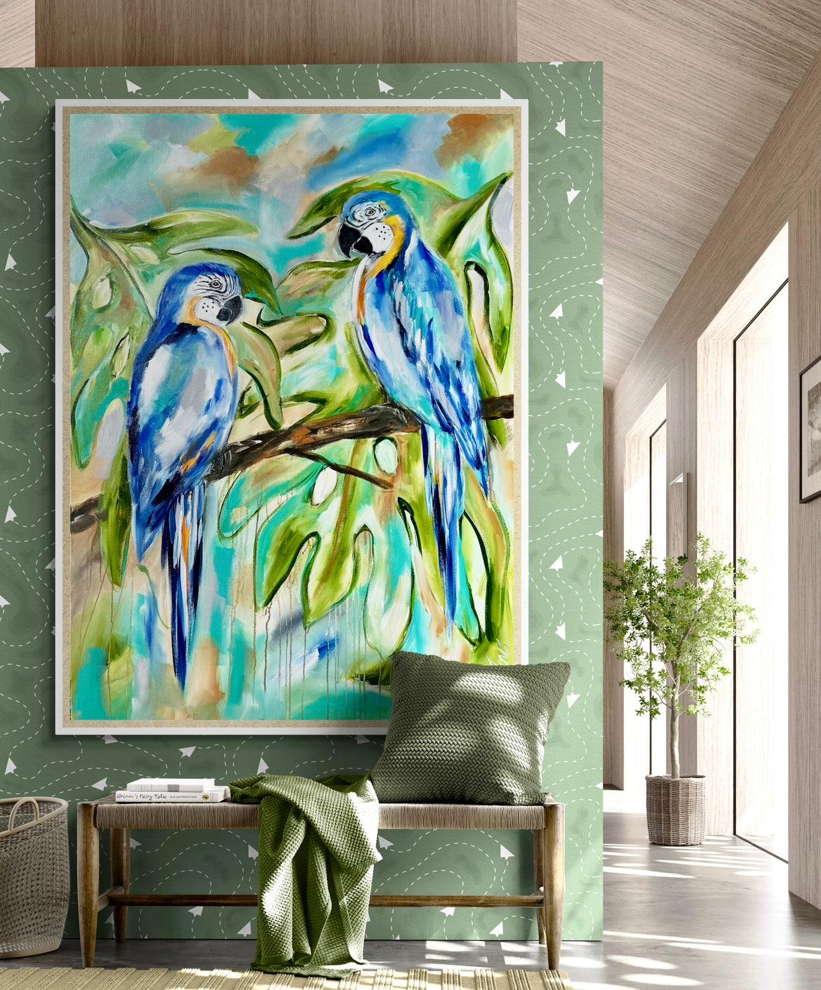 Birds - Enchanting Macaws - Julia Jones Art