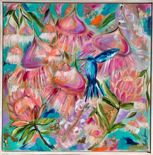 Load image into Gallery viewer, Little Nestled Hummingbird - 800 x 800 - Original Artwork - Available by Commission
