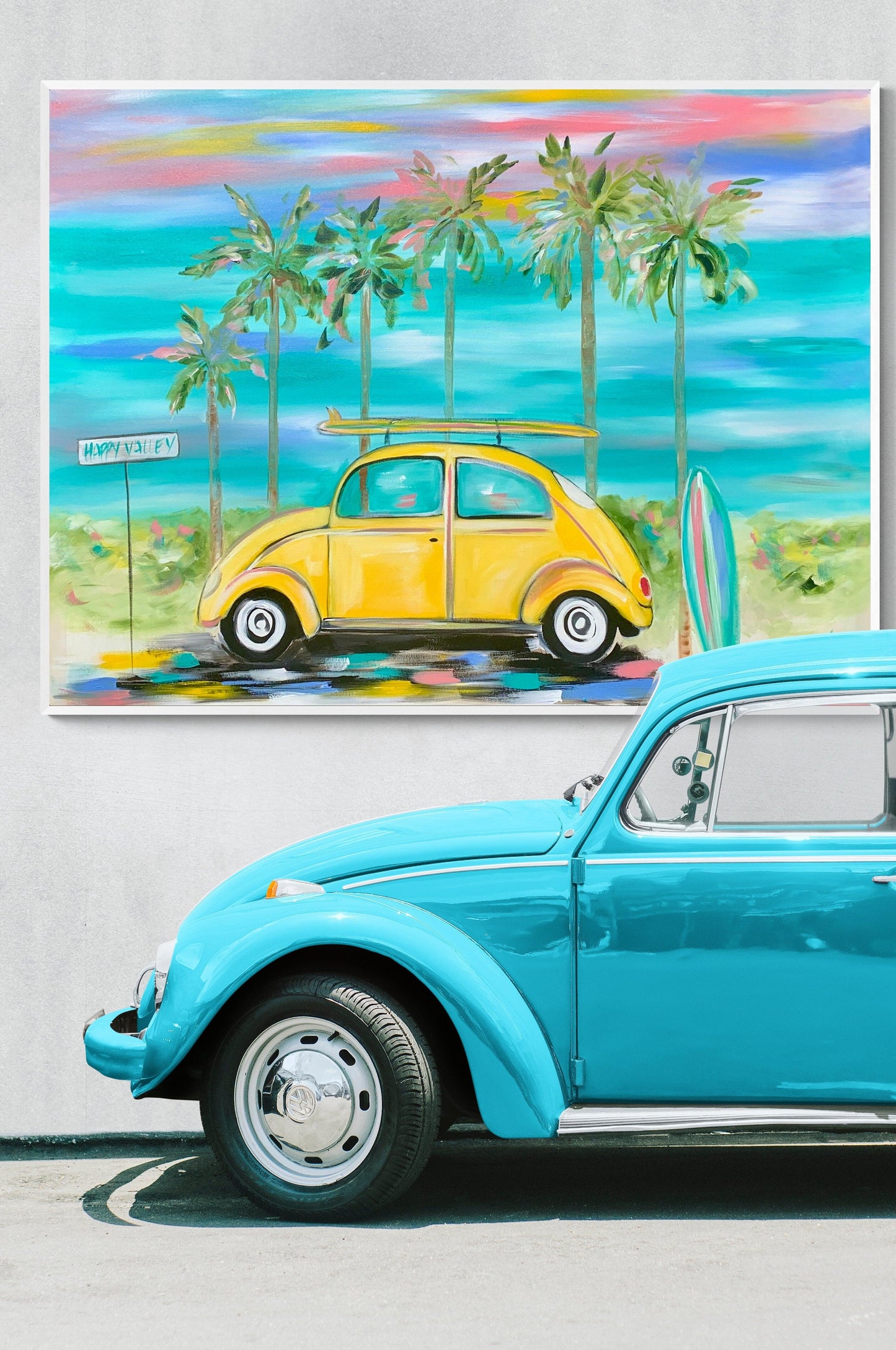 Beach Pop - My bug -  1.2x900 - Original Artwork - Available by Commission