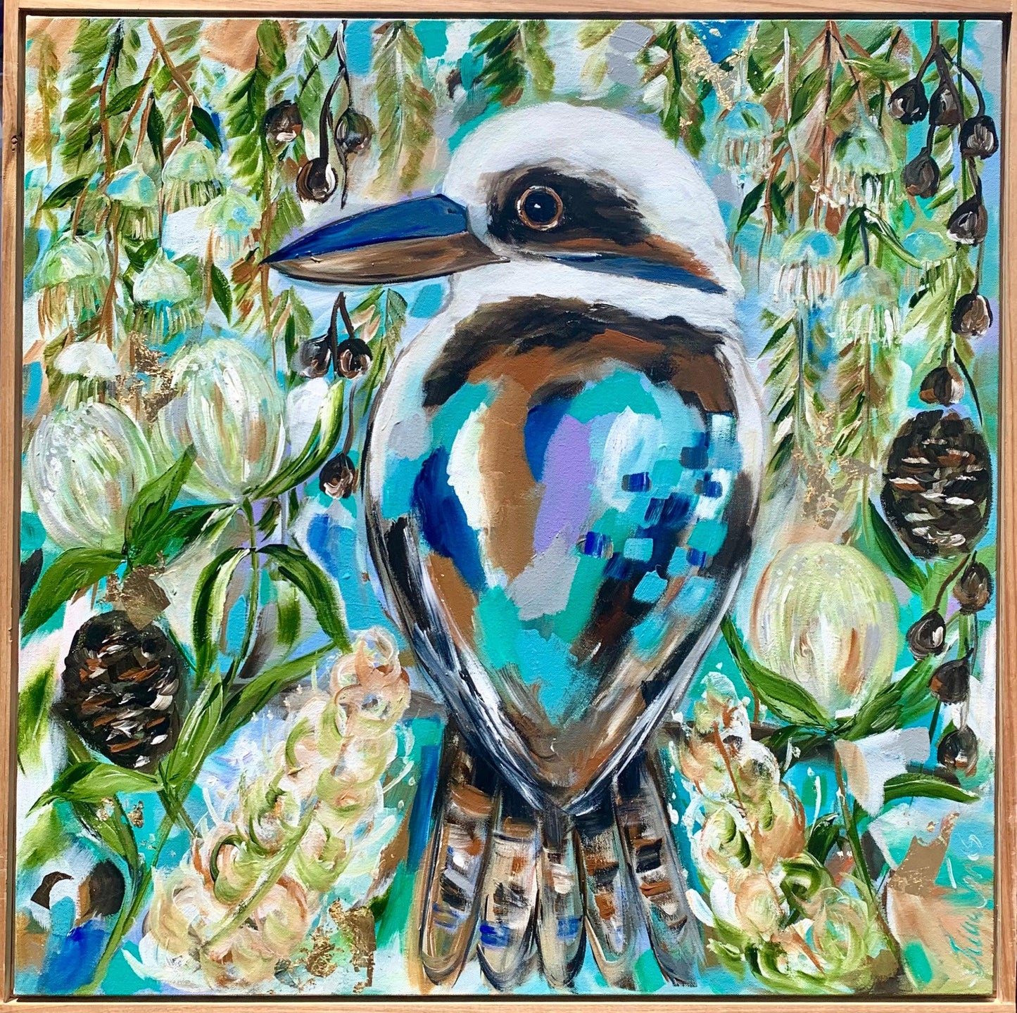 Kookaburra in the bush - 800x800 - Original Artwork - Available by commission