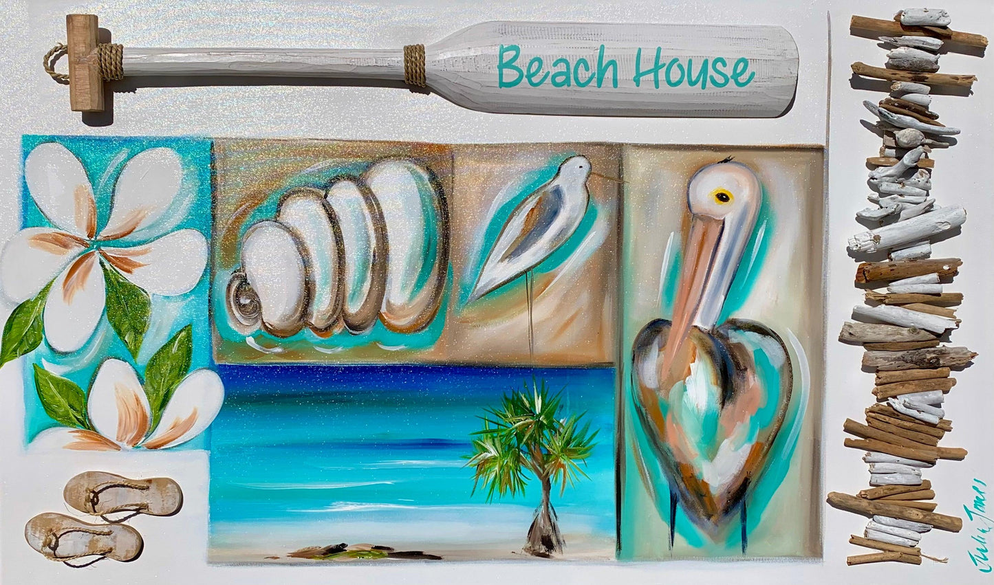 Rustic Beach House 3D- 1.5x900 - Original Artwork - Available by Commision