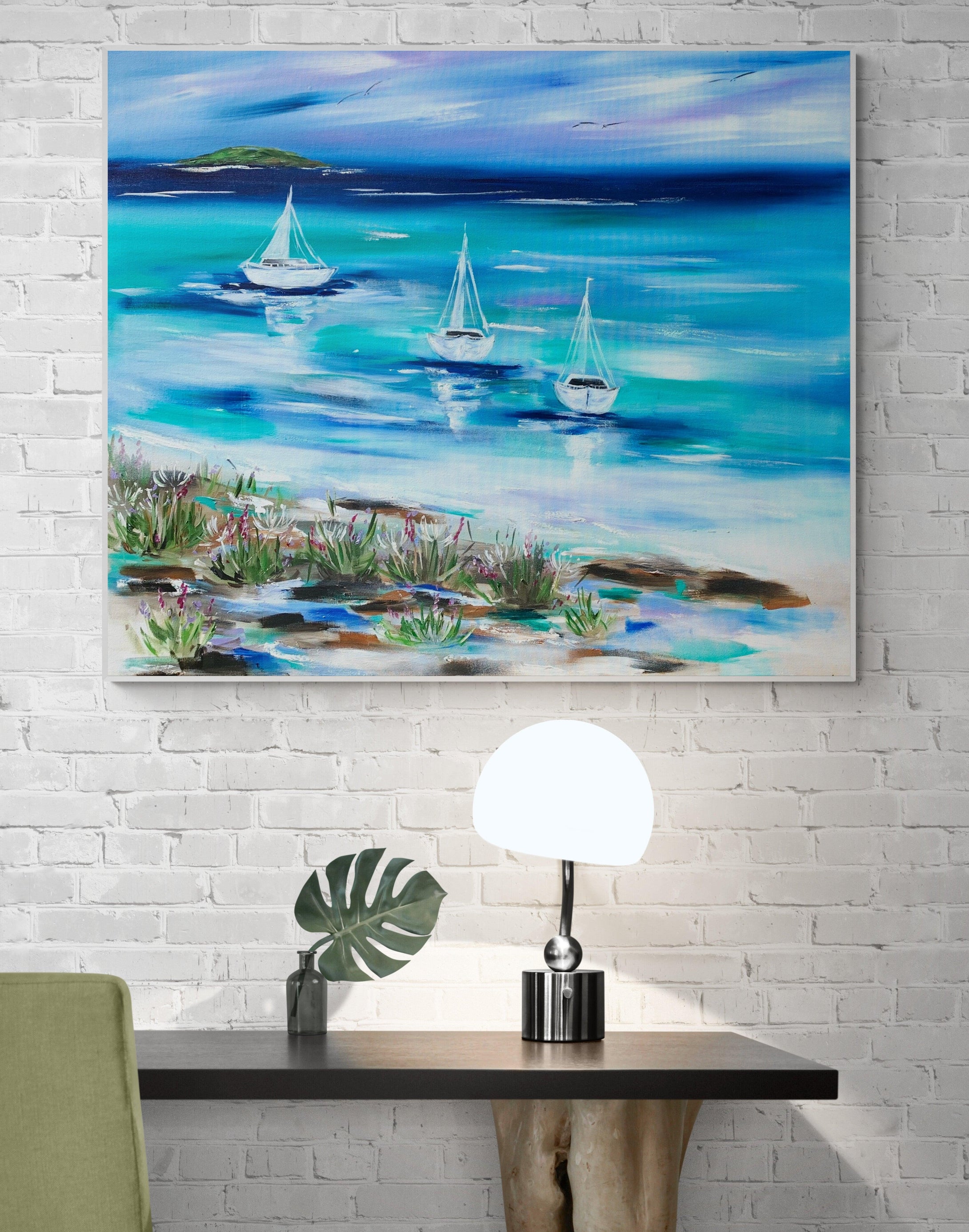 Whitsunday Sails -1.2m x 1m - Original Artwork - Available by Commission