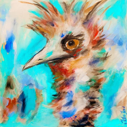 Birds - Emu Aussie Icon - Julia Jones Art