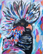 Load image into Gallery viewer, Crested Black Cockatoo - 1m x 800 - Original Artwork - Available by commission

