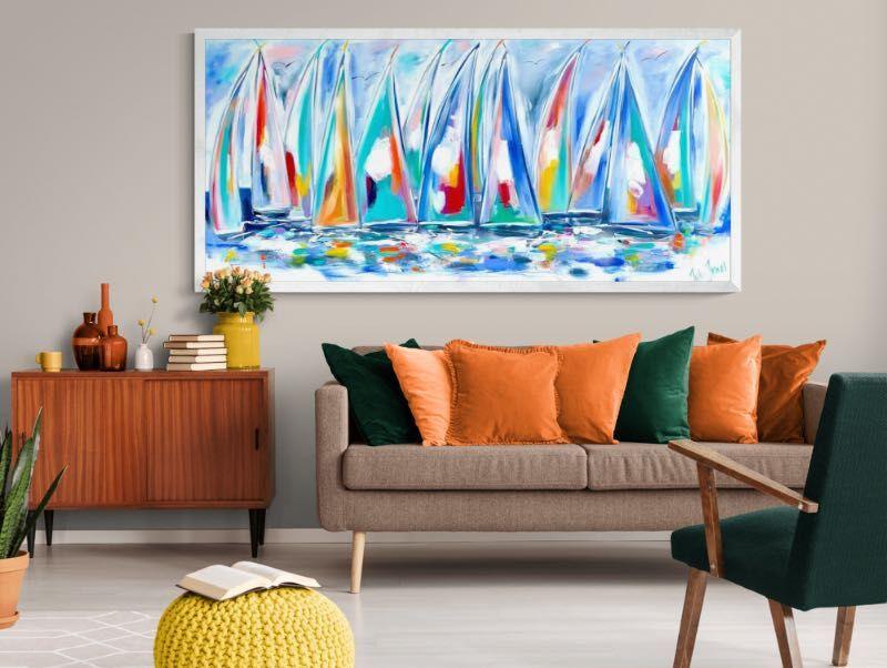 Sailing Discovery - 2m x 900 - Original Artwork - Available by Commission