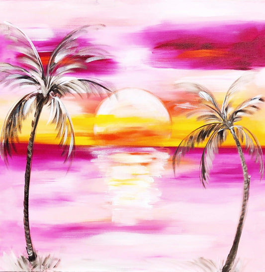 Beach vibes - Watch the Sunset - Julia Jones Art