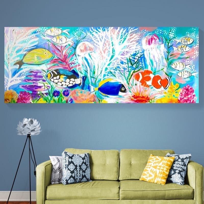Tropical fish - 1.75x700 - Original Artwork - Available by Commission