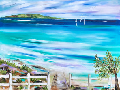Beach - A short stroll to the beach - Julia Jones Art