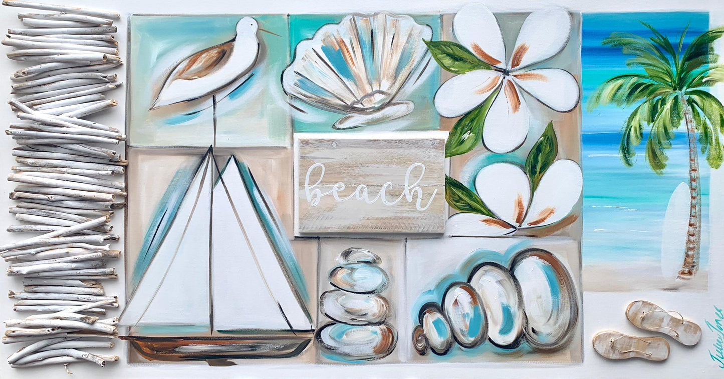 Who doesn’t love the beach life - 1.5 x 800 - Original Artwork - Available by Commission