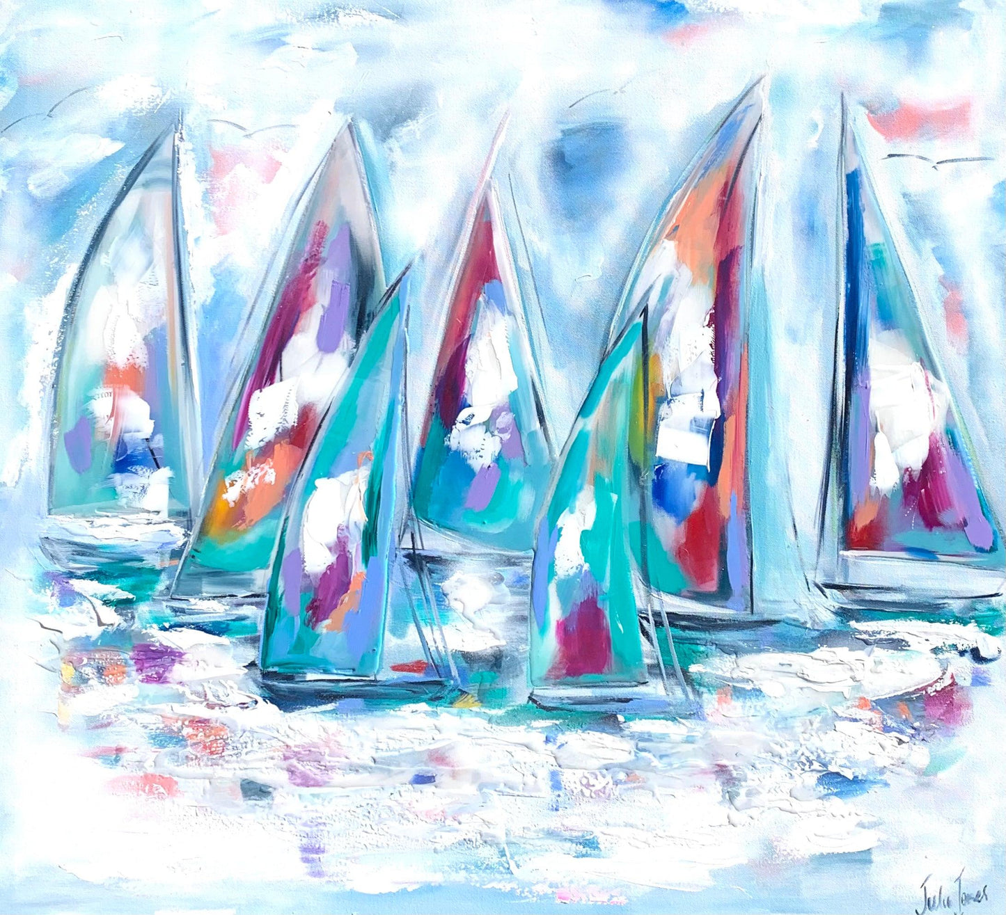 Hear the wind in my sails 900 x 900 - Original Artwork - Available by Commission