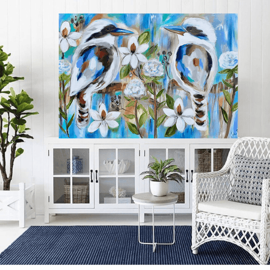 The Magic of the Kookaburra - 1.4x1.2 - Original Artwork - Available by Commission