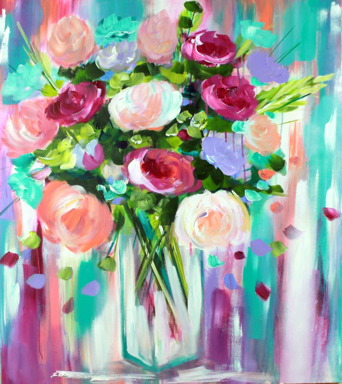 Flowers just for you - 700 x 800 - Original Artwork - Available by Commission