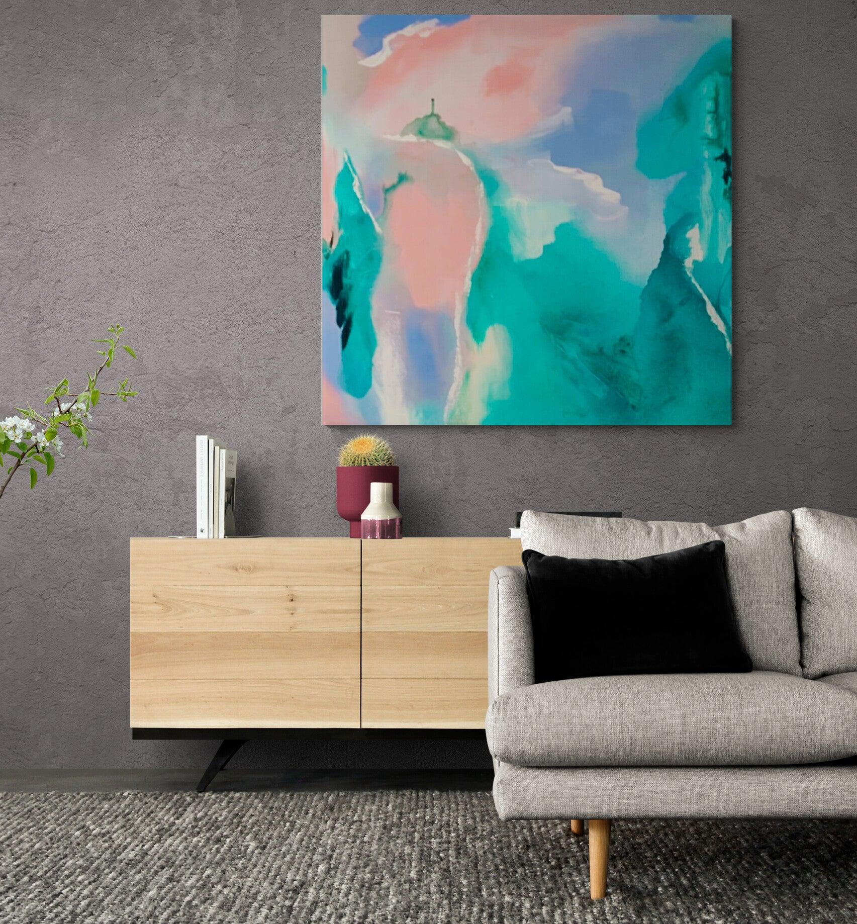 Coral Wonderland -  1m x 1m - Original Artwork - Available by Commission