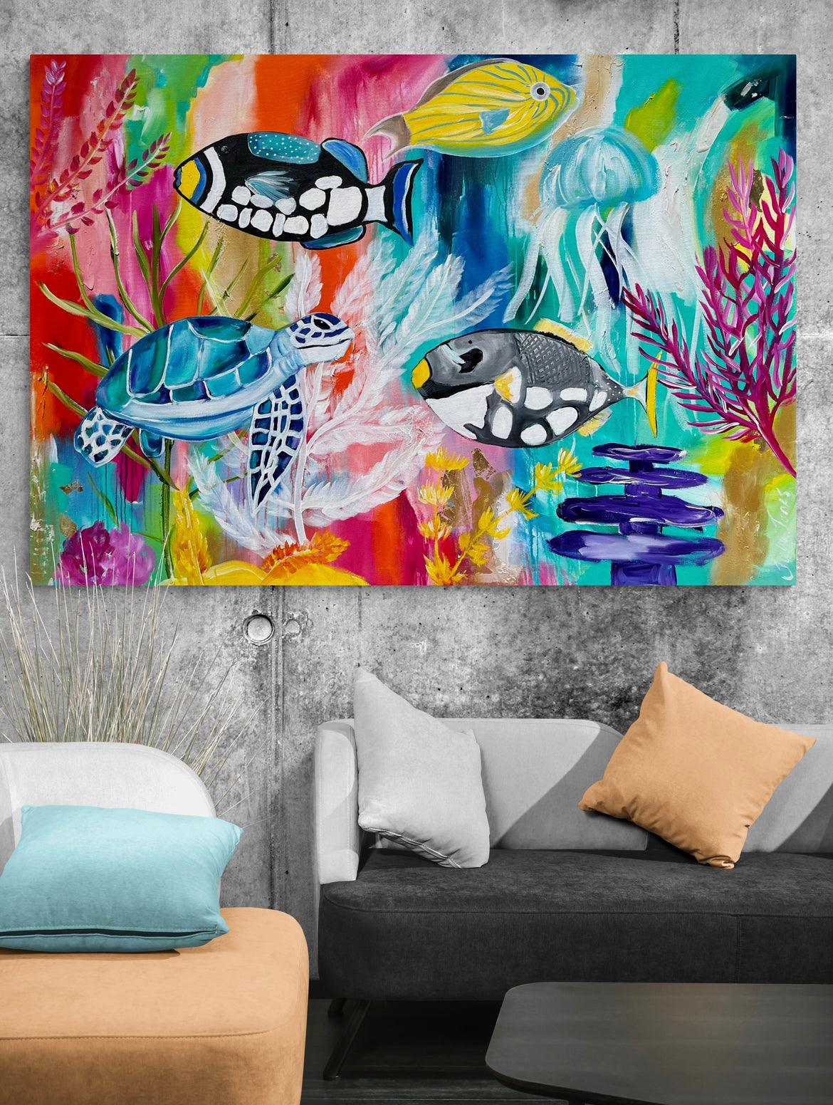 Great Barrier Reef - 1.4x1.1 - Original Artwork available by commission