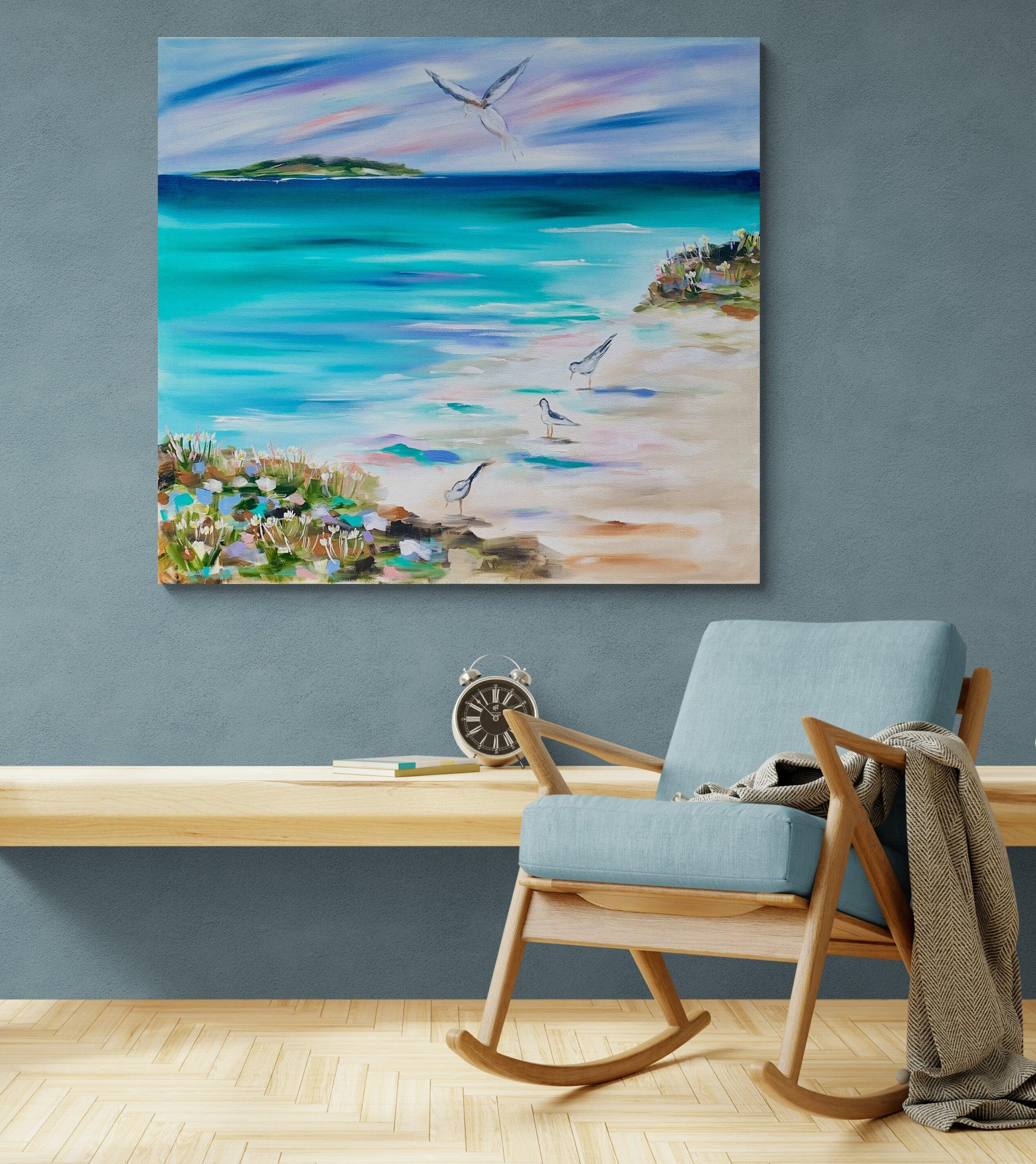 Beach Vibes - My heart is full with days at the beach - Julia Jones Art