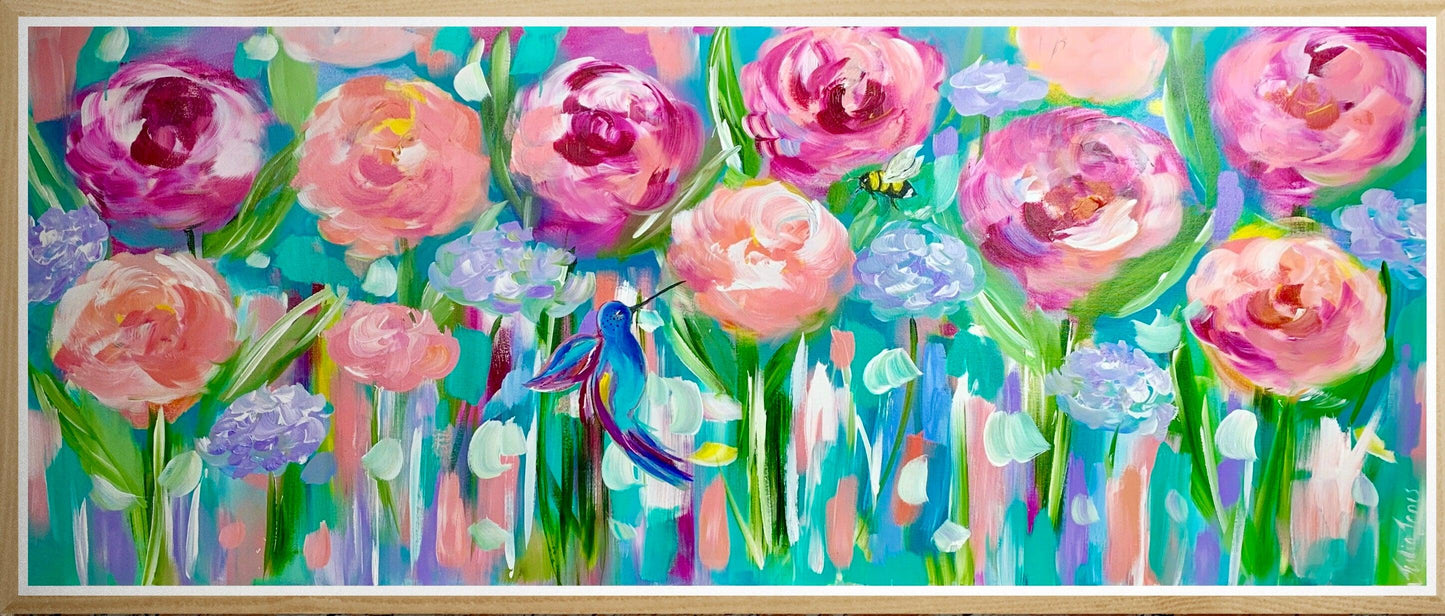 Flower bed - 1.5 x 600 - Original Artwork - Available by commission