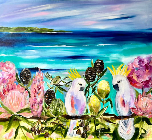 Birds- Cockatoo Crest - Julia Jones Art