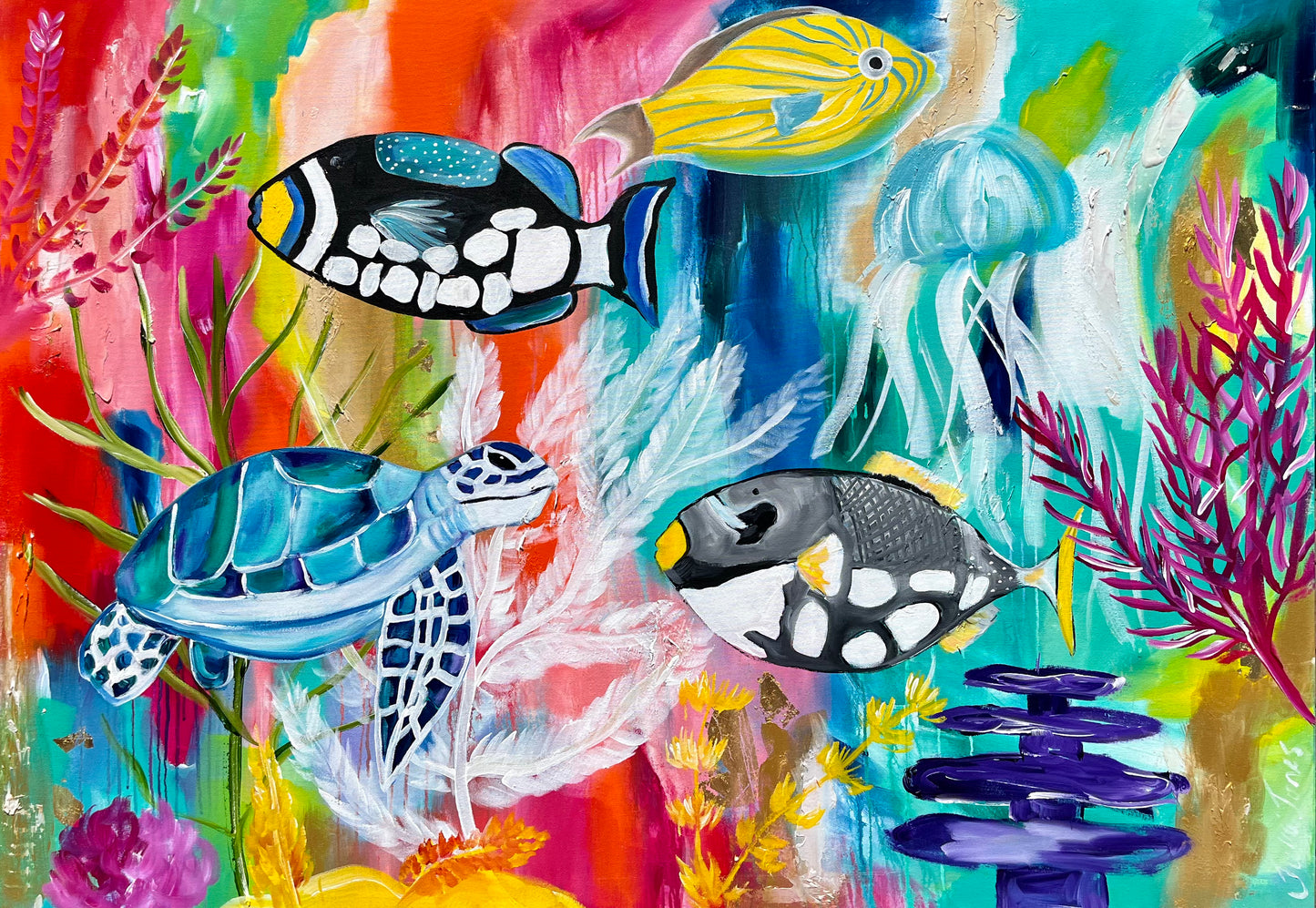 Great Barrier Reef - 1.4x1.1 - Original Artwork available by commission